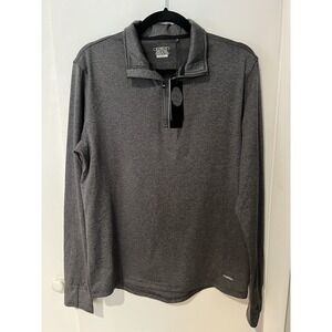 NWT Motion Long Sleeve Pullover Shirt 1/4 Zip Men's Small Charcoal Gray‎